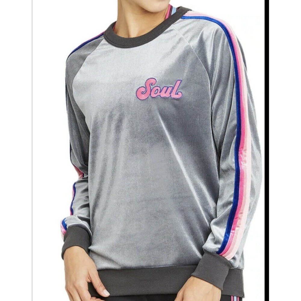 Aviator Nation Soul Cycle Velour sweatshirt Women's Size M